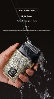 Máy cạo tóc điện chuyên nghiệp cho nam giới với pin 500mAh, lưỡi dao thép không gỉ và rửa toàn thân