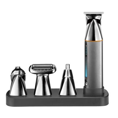 Tông đơ điện đa năng 5 trong 1 với pin 1200mAh và bảo hành 1 năm, sạc nhanh và tông đơ cắt tóc có thể rửa toàn thân