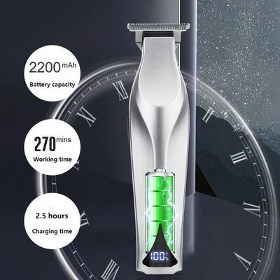 Máy cắt tóc chuyên nghiệp với pin lithium 2200mAh màn hình LED và hộp quà đóng gói