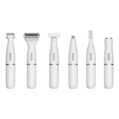 Máy cạo tóc điện đa chức năng 6 trong 1 và máy cắt tóc mũi với bảo hành 1 năm và nguồn điện USB sạc lại