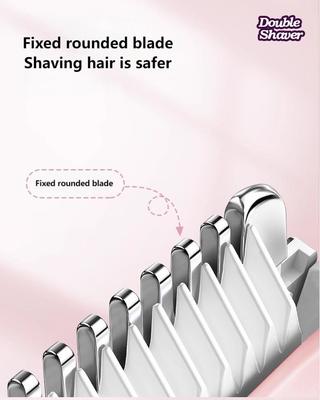 Máy cạo râu điện 2 trong 1 cho phụ nữ với thời gian làm việc 90 phút và pin 400mAh - Máy cắt râu hai đầu toàn thân