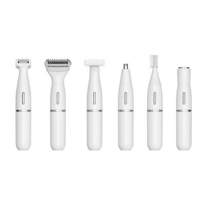 Bộ máy cạo râu điện đa chức năng 6 trong 1 với sạc USB hoàn toàn chống nước để cắt lông mày và sử dụng trong nhà