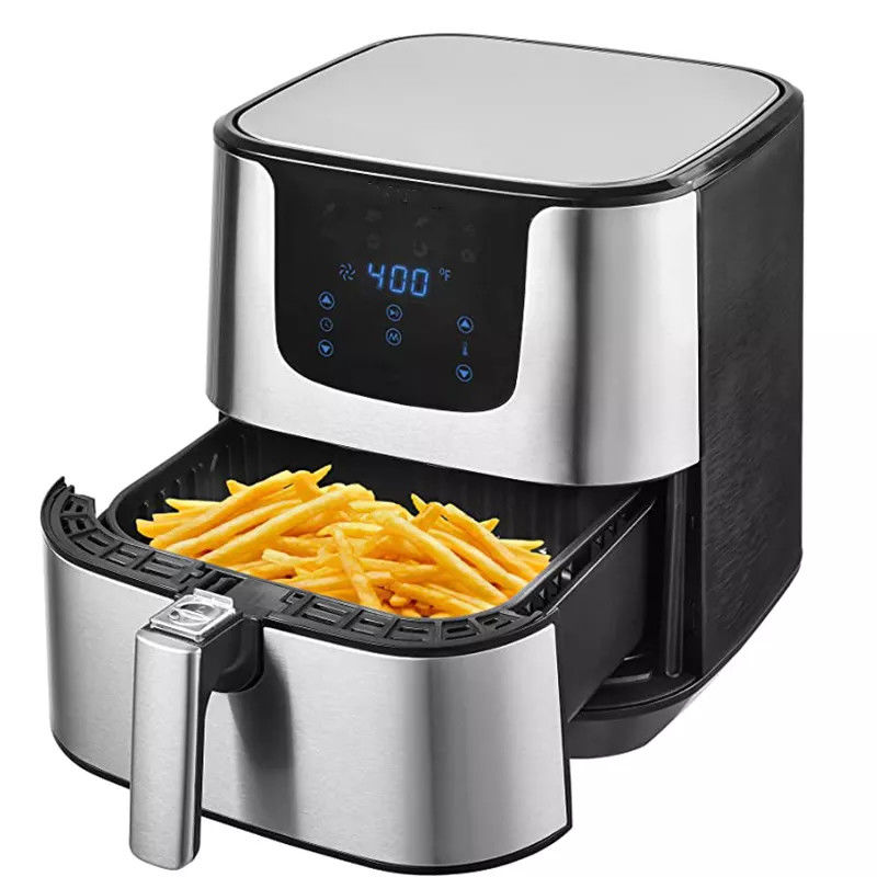 Dầu không thép Stainless Electric kitchenid lò nướng khí 5.5L 7L XL kỹ thuật số 8 cài đặt trước màn hình cảm ứng