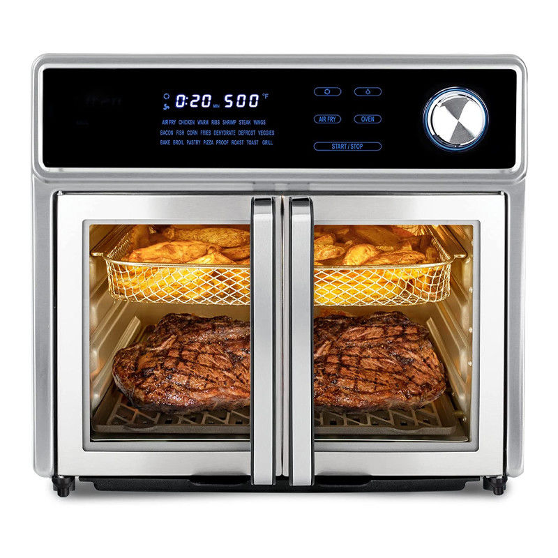 1700W lò nướng khí cửa Pháp 5.5L 6.5L 23L thép không gỉ không dầu lành mạnh