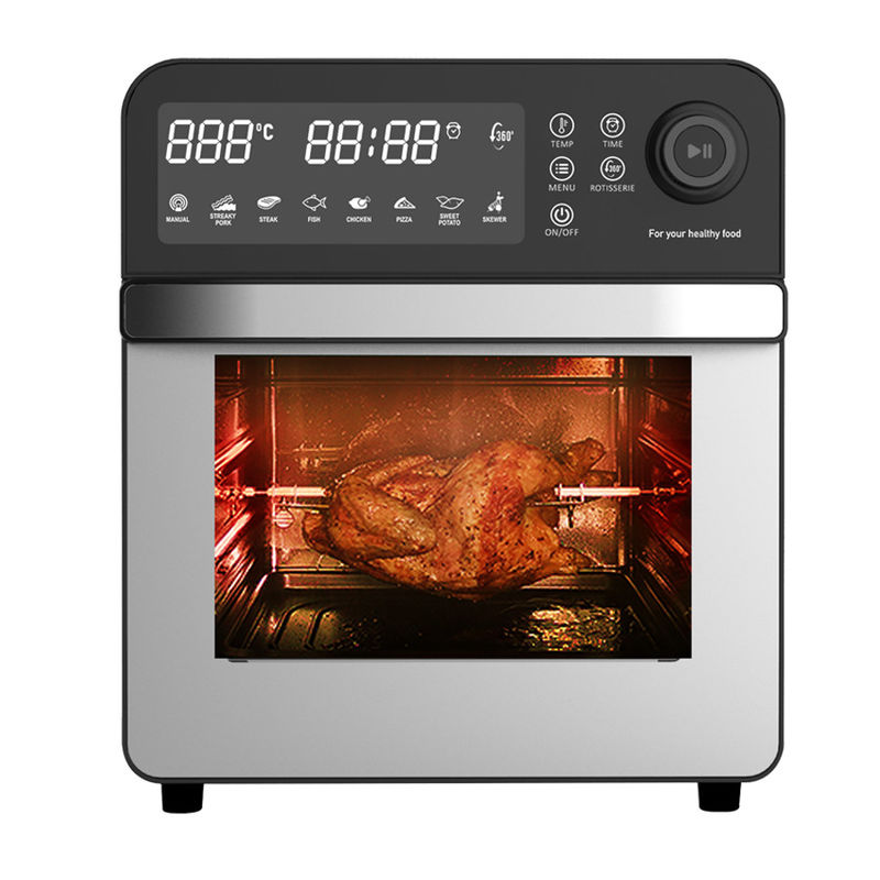 7L 12L 24L Stainless Steel Digital Air Fryer Steam Function Air Toaster Oven Không có dầu