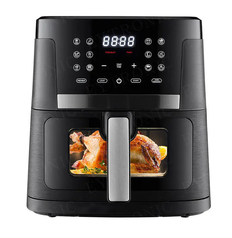 Smart Deep nhỏ gọn máy nướng khí kỹ thuật số 6.5L 7L cửa sổ thị giác mới Freidora De Aire Điện với Wifi