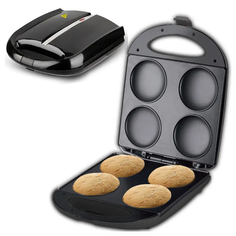 4 Pancake Egg Core Customized Waffle Maker Round For Individual Home Trẻ em nướng bánh