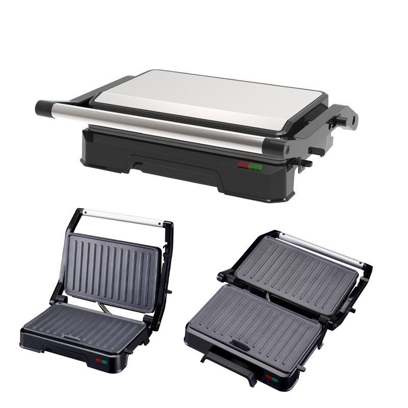 Bấm điện 2 slice Mini Auto Panini với bề mặt không dính