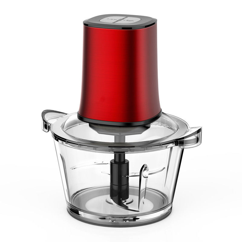 400 Watt Electric Food Chopper Máy xay thịt 2,5L Glass Bowl Thịt rau quả 2 tốc độ