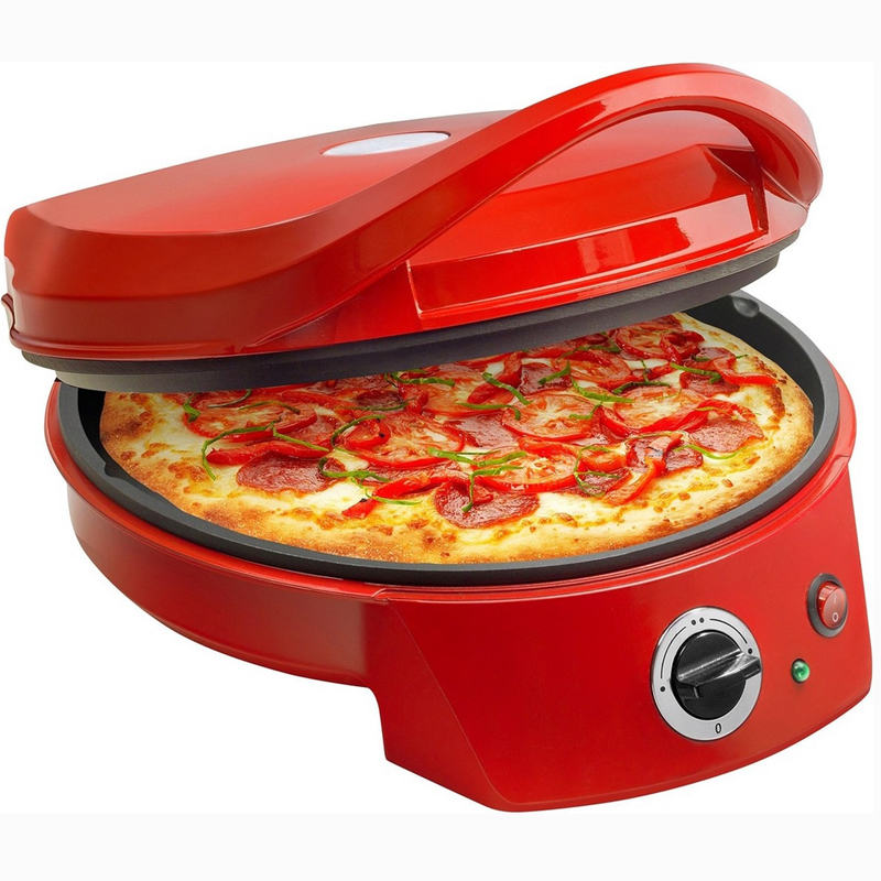 Máy làm pizza điện 1400W với tấm nhôm không dính