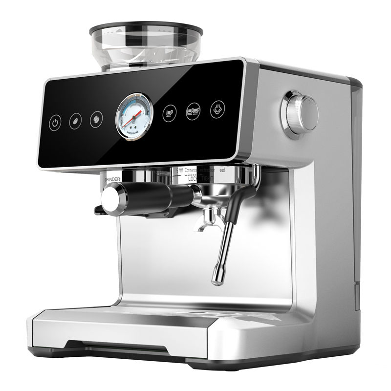 Anbolife Full Function Espresso Coffee Machines 20bar Powerful Pressure Pump Latte Cappuccino Digital Control Coffee Machine