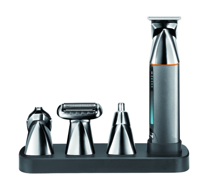 Tông đơ điện đa năng 5 trong 1 với pin 1200mAh và bảo hành 1 năm, sạc nhanh và tông đơ cắt tóc có thể rửa toàn thân