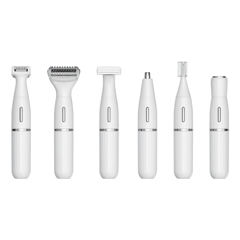Máy cạo tóc điện đa chức năng 6 trong 1 và máy cắt tóc mũi với bảo hành 1 năm và nguồn điện USB sạc lại